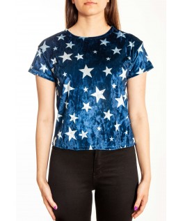Tricou Dama Stelute blue